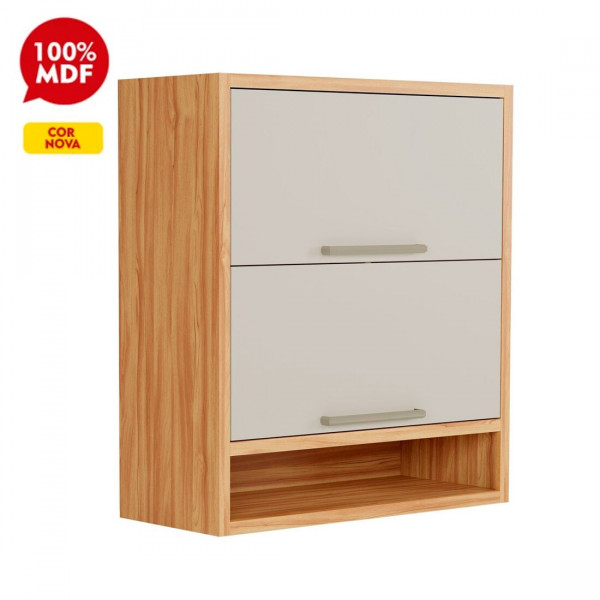 ARMARIO RONIPA 2P. ABRIR BASCULANTE  SYRAH 80CM AMENDOA/OFF WHITE