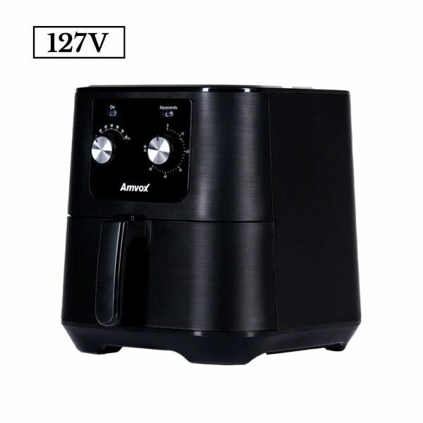 FRITADEIRA 7L AMVOX AIR FRYER ANALOGICA ARF1255 1700W 110V INOX/PRETA