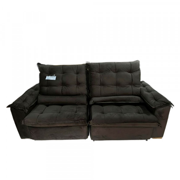 ESTOFADO BOMFLEX GRECIA RETRATIL CHOCOLATE VELUDO ASTECA 08