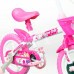 BICICLETA TK3 TRACK ARCO IRIS ARO 12 INFANTIL S/MARCHA BRANCO/FUCCIA