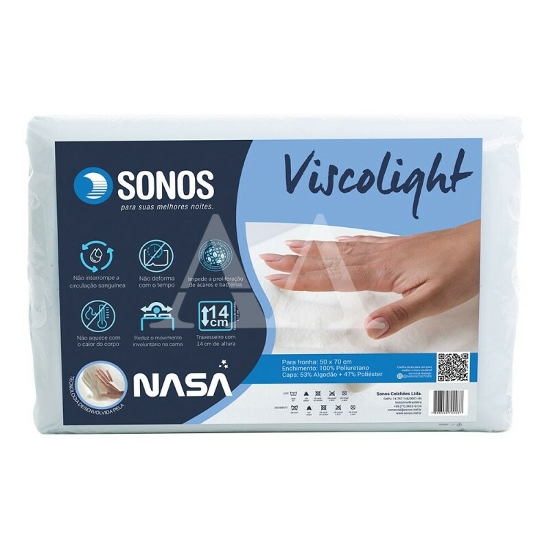 TRAVESSEIRO SONOS VISCOLIGHT PREMIUM 14CM