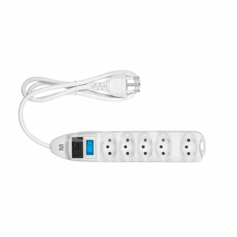 PROTETOR ELETRONICO MULTILASER C/ 5 TOMADAS WI300 BRANCO	