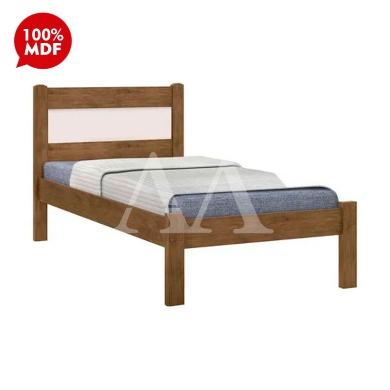 CAMA JA SOLTEIRO PRISMA JEQUITIBA/OFF WHITE