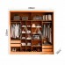 ROUPEIRO 2P CORRER 4G ROBEL STUDIO C/ ESPELHO FREIJO / OFF WHITE