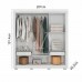 ROUPEIRO 3P CORRER 2G CAEMMUN CHILE 1.9 LUX C/ ESPELHO BRANCO