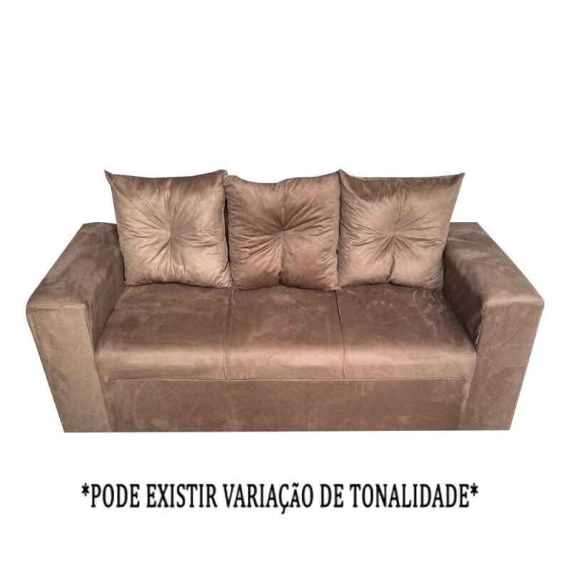 ESTOFADO RG FLEX 3 LUGARES TURIM MARROM