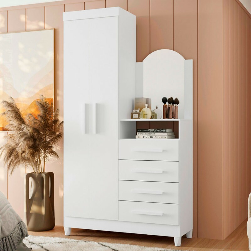 COMODA 4G 2P. ABRIR C/ ESPELHO ALBATROZ NEW CAPRI QUADRIFLEX COMODA 4G 2P. ABRIR C/ ESPELHO ALBATROZ NEW CAPRI QUADRIFLEX