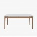MESA IMCAL WIND 1.6 C/ VIDRO RETANGULAR OFF WHITE / NATURE