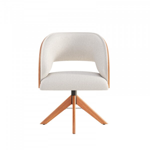 POLTRONA CEL MOVEIS GIRATORIA RAISSA TEC 178 CINAMOMO POLTRONA CEL MOVEIS GIRATORIA RAISSA TEC 178 CINAMOMO