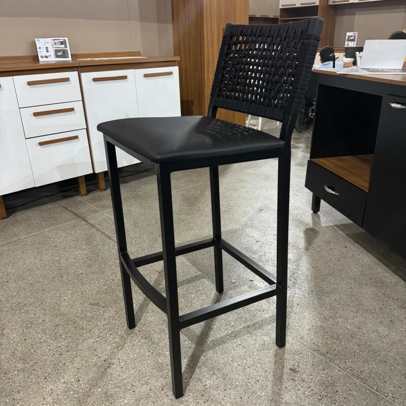 BANQUETA PAONANDA MADRI C/CORDA PRETO FOSCO