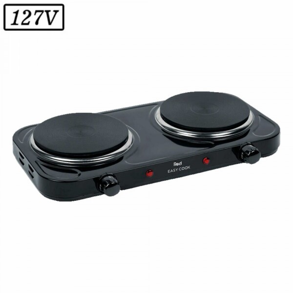 FOGAO 2B ELETRICO RED MOBILE EASY COOK FE200 127V PRETO