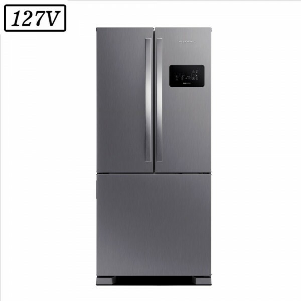 REFRIGERADOR BRASTEMP DOMEST BRO85AK FROST FREE 3 PORTAS 554L 127V INOX