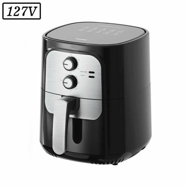 FRITADEIRA 5,5L GAABOR AIR FRYER VINTAGE AF-65M01AS 1400W 127V PRETO/PRATA
