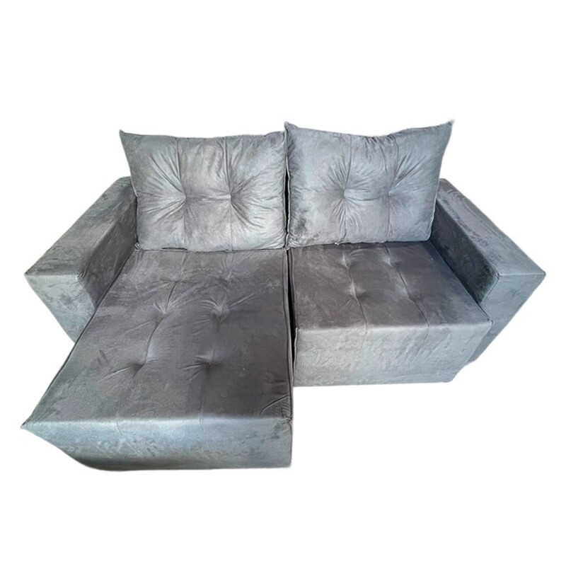 ESTOFADO RG GUATEMALA RETRATIL 1.90 CINZA