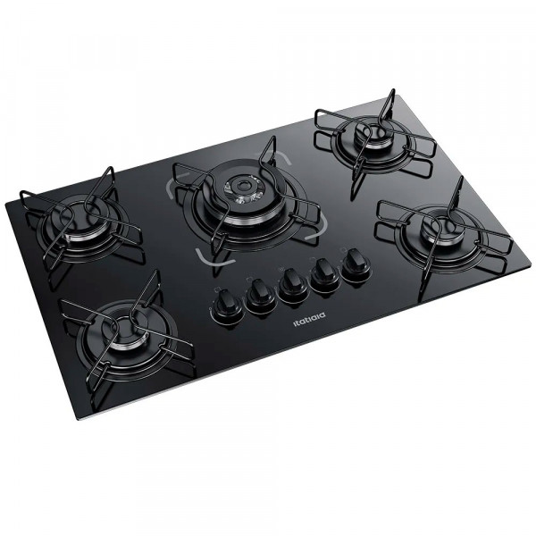 FOGAO 5B ITATIAIA COOKTOP ESSENCIAL PRETO