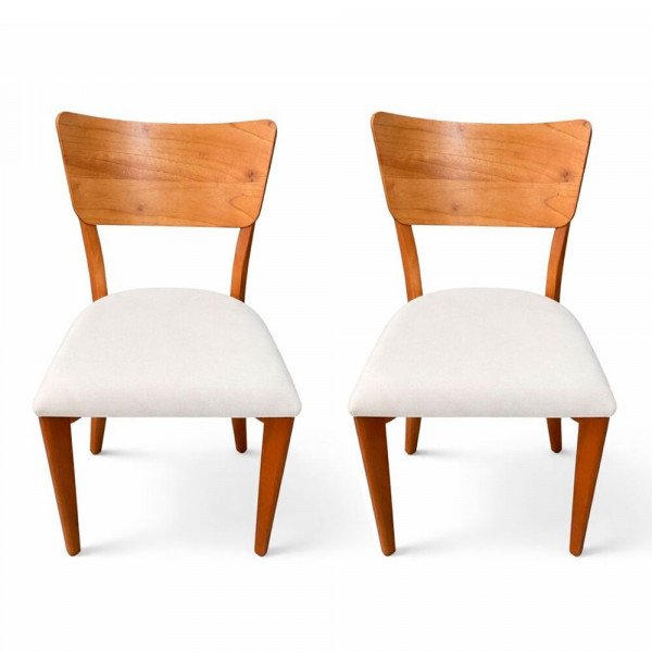 CJ 02 CADEIRAS ART ASSENTO VIENA TEC 614 MEL