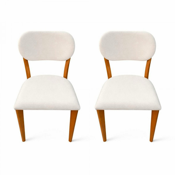 CJ 02 CADEIRAS ART ASSENTO JASMIN TEC 614 MEL