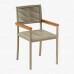 CJ MESA 4C PAONANDA ROMA REDONDA 120X80 CAD. VIENA C/CORDA CINAMOMO/DOURADO