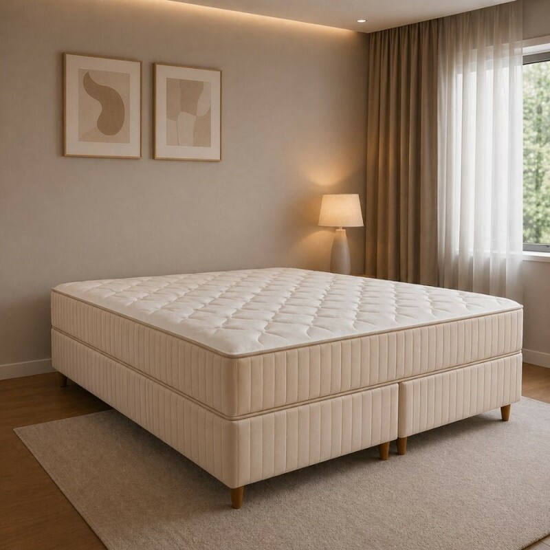 CJ BASE BOX/COLCHAO 193X203X66 PLUMATEX LUNNA ULTRA