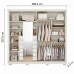 ROUPEIRO 2P. CORRER 6G PANAN CLARICE C/ESP C/PES OFF WHITE/GRAFIATO ROUPEIRO 2P. CORRER 6G PANAN CLARICE C/ESP C/PES OFF WHITE/GRAFIATO