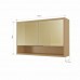 ARMARIO NESHER 2P ABRIR REFLECTA CONDESSA 120CM CARVALHO 501219 ARMARIO NESHER 2P ABRIR REFLECTA CONDESSA 120CM CARVALHO 501219