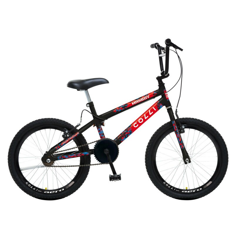 BICICLETA COLLI MAX BOY CROSS ARO 20 S/MARCHA PRETO FOSCO D