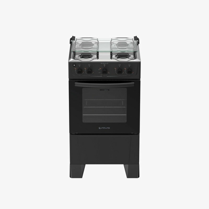 FOGAO 4B ATLAS MILAO PLUS PRETO 25