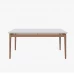 MESA IMCAL WIND 1.8 C/ VIDRO RETANGULAR OFF WHITE / NATURE