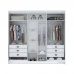 ROUPEIRO EVOQUE 100% MDF, 3 PORTAS DE CORRER, 6 GAVETAS  BOM PASTOR